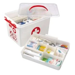 Stapelbare Q-line Opbergbox EHBO 22 Liter - Wit/rood - 26x30x40 Cm 9 Stapelbare Q-line Opbergbox EHBO 22 Liter - Wit/rood - 26x30x40 Cm -Tuinmeubel Winkel 81023567 0400