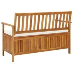 VidaXL Tuinopslagbank 120x63x84 Cm Massief Acaciahout -Tuinmeubel Winkel 86482c695b6e4dea8a947bf24ce4f8ab