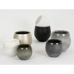 Mica Decorations Bloempot - Donkergroen - Keramiek - 26 X 23 Cm -Tuinmeubel Winkel 88af3488fed445a797e86707e8dcc891 1