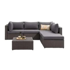 Le Sud Modulaire Loungeset Dordogne - Grijs - 6-delig -Tuinmeubel Winkel 90102964 3160