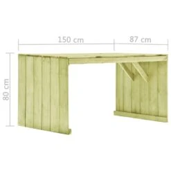 VidaXL Tuintafel 150x87x80 Cm Geïmpregneerd Grenenhout 9 VidaXL Tuintafel 150x87x80 Cm Geïmpregneerd Grenenhout -Tuinmeubel Winkel 9e3ee9fb64454228940c84d704145926
