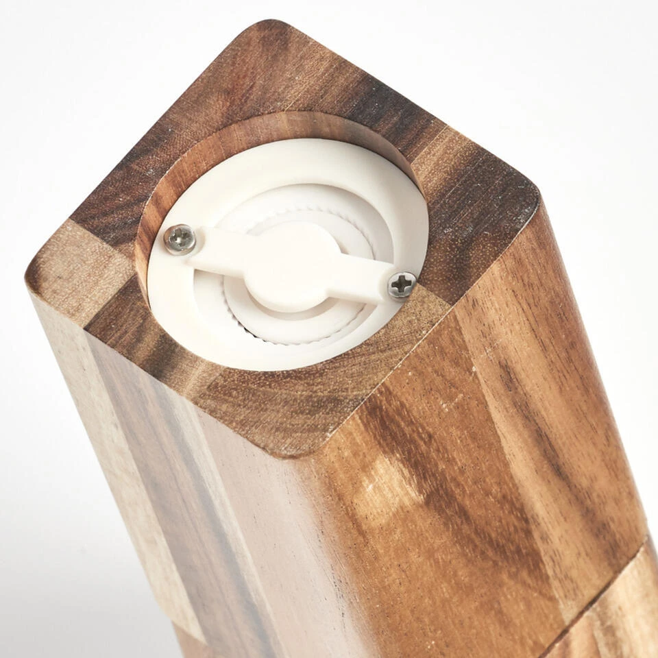 Zeller Pepermolen - Acacia Hout - 21 Cm 4 Zeller Pepermolen - Acacia Hout - 21 Cm - Afbeelding 2