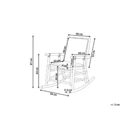 Beliani Schommelstoel FRIGOLE - Lichte Houtkleur Bamboehout -Tuinmeubel Winkel a7bf54dc45014ffa925159eb79e7307a