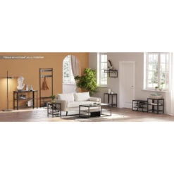 O'DADDY® Kapstok Staand - Schoenenrek - 9 Haken - 70x32x175 - Darkgrey -Tuinmeubel Winkel bbe44413b6f6403f83231ab78bef2a75