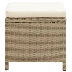 VidaXL Tuinkrukken 2 St Met Kussens Poly Rattan Beige -Tuinmeubel Winkel ce53291b62ab4ca38b625c3320df09e6