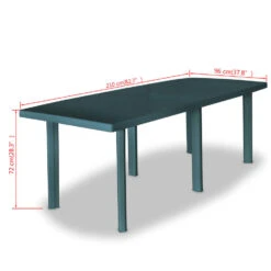 VidaXL Tuintafel 210x96x72 Cm Kunststof Groen -Tuinmeubel Winkel cfb76113f52f4e96b1bebb6e4944246c