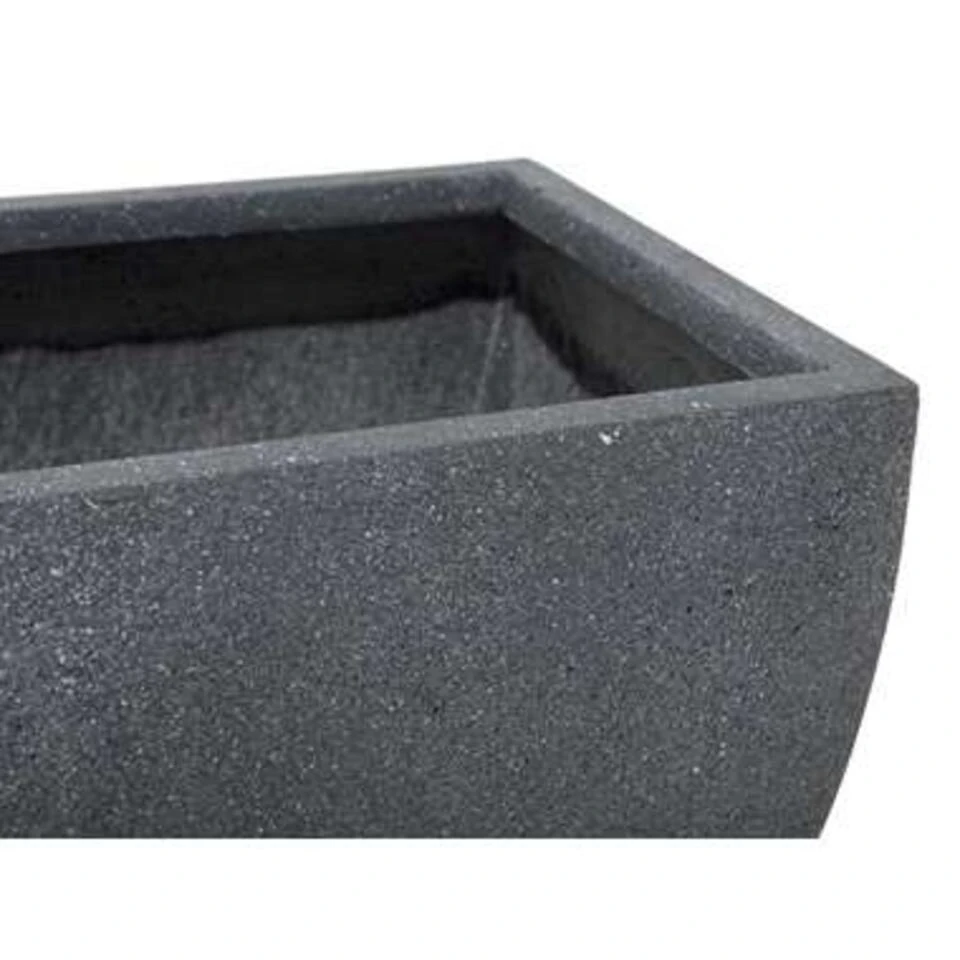 Beliani Plantenbak Voor Buiten ORICOS - Grijs Klei-vezelmengsel 5 Beliani Plantenbak Voor Buiten ORICOS - Grijs Klei-vezelmengsel - Afbeelding 3