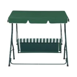 Beliani Schommelbank CHAPLIN - Groen Staal -Tuinmeubel Winkel d80fc99d4287488faee210df5bf9990f