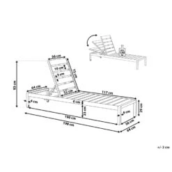 Beliani Tuinligstoel NARDO - Zwart Kunsthout, Aluminium 8 Beliani Tuinligstoel NARDO - Zwart Kunsthout, Aluminium -Tuinmeubel Winkel e0251d0448f9435b9a1d81206cd09e7b