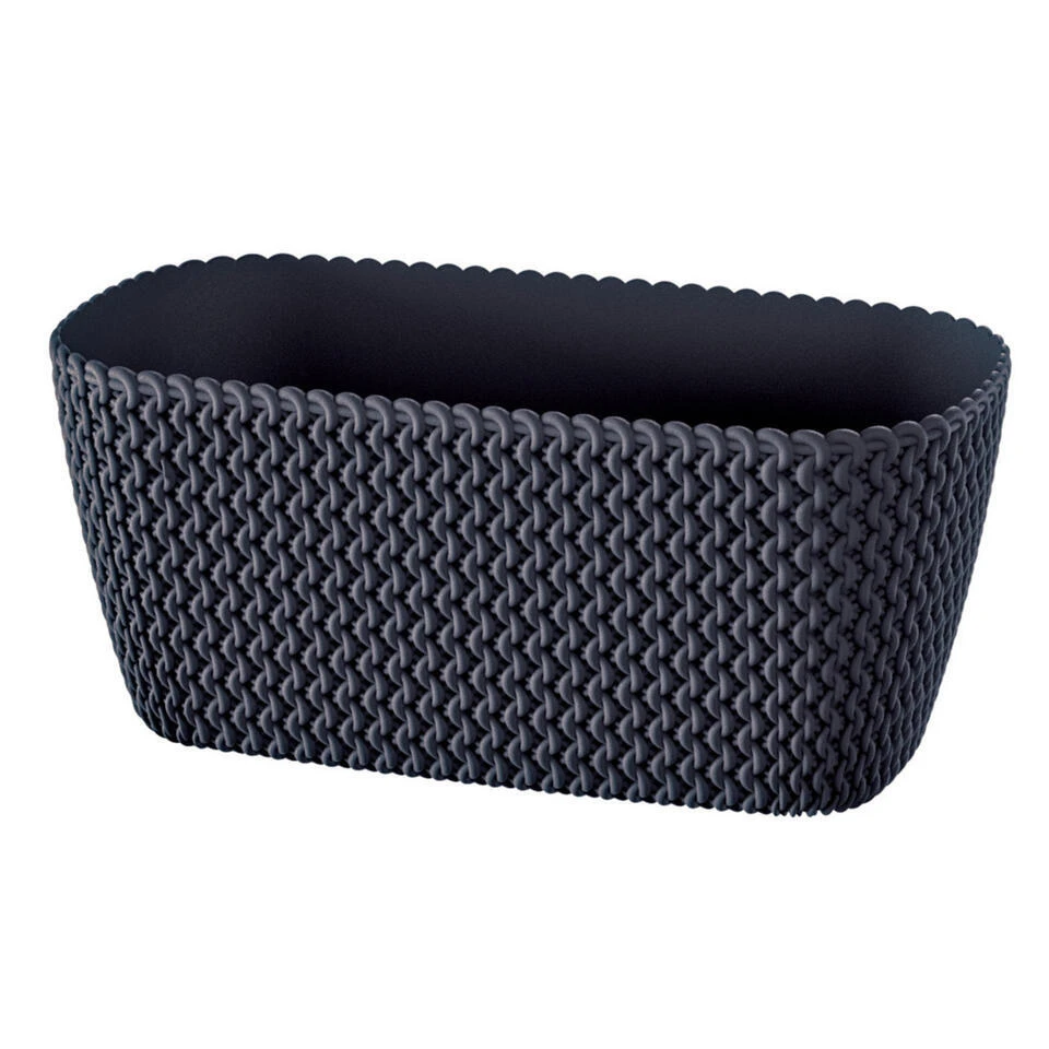 Prosperplast Plantenbak Splofy - Antraciet - Kunststof - 30 Cm 4 Prosperplast Plantenbak Splofy - Antraciet - Kunststof - 30 Cm - Afbeelding 2