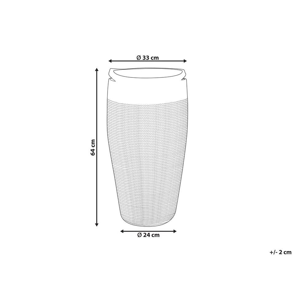 Beliani Mand ARRAH - Wit Katoen 4 Beliani Mand ARRAH - Wit Katoen - Afbeelding 2