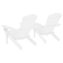 VidaXL Tuinstoelen Adirondack Met Tafeltje Massief Vurenhout Wit -Tuinmeubel Winkel e72f1e5d55384861aed90ab4f332f5c0