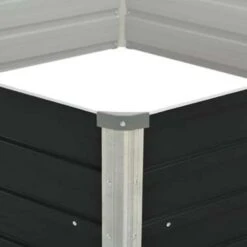 VidaXL Plantenbak Verhoogd 129x129x45 Cm Gegalvaniseerd Staal Antraciet -Tuinmeubel Winkel e96634e800d944019382d5f88c084253