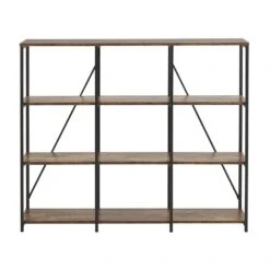 Beliani Boekenkast RHODE - Donkere Houtkleur Vezelplaat -Tuinmeubel Winkel ec887d3a1a174010a6b287d56005d12f