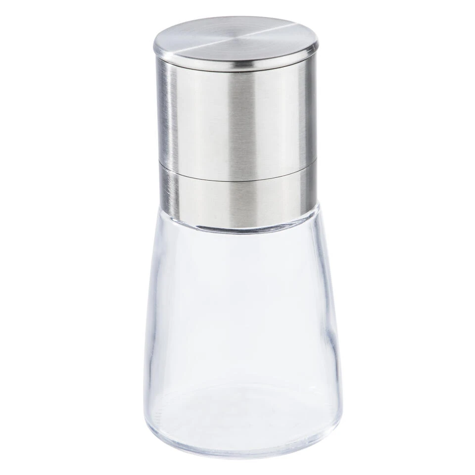 HI Kruidenmolen Set - 3-delig - Elektrisch - RVS Met Glas 4 HI Kruidenmolen Set - 3-delig - Elektrisch - RVS Met Glas - Afbeelding 2